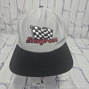 Vtg Snap-On Tools Hat Made USA New Era Dupont Visor Pro Design Gray Mesh Trucker
